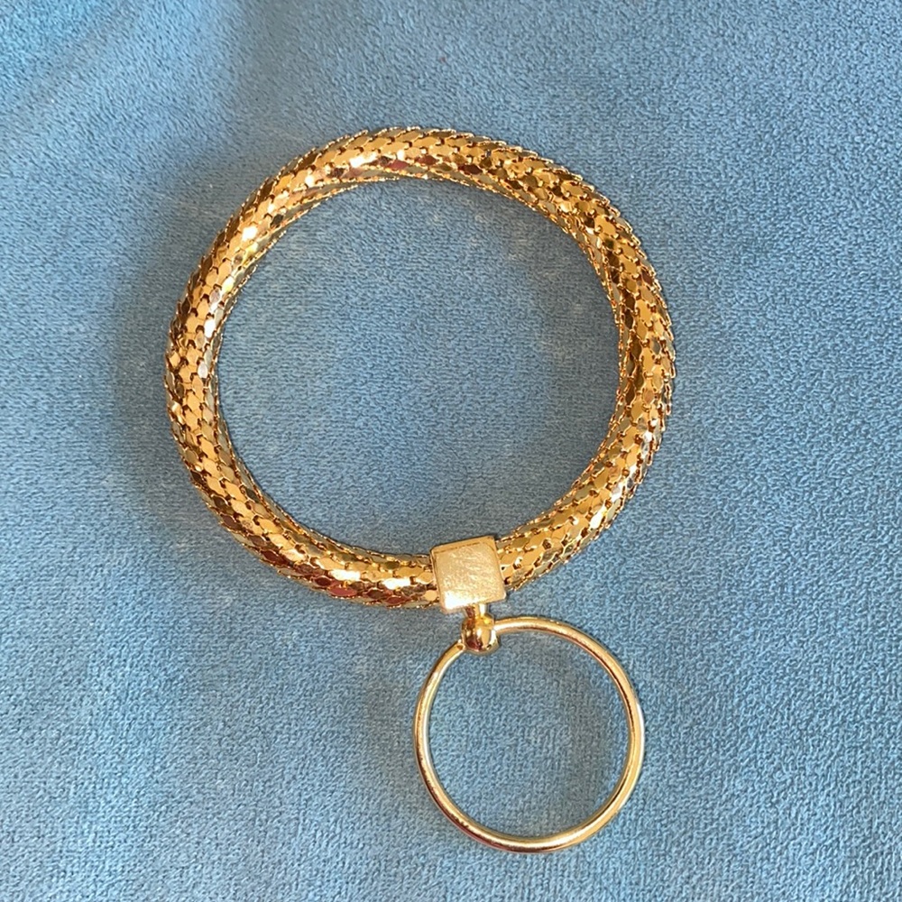 Gold Colored Bracelet Keychain
